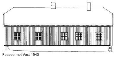 Fasade mot vest, 1940