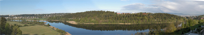 panoramabilde av Tallberget og nordenden av  stensjvannet